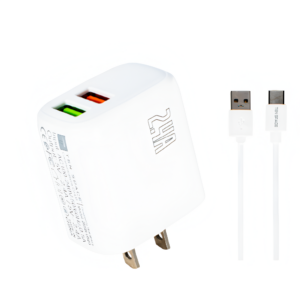 Cargador USB 2.4 amp + Cable USB a USB-C