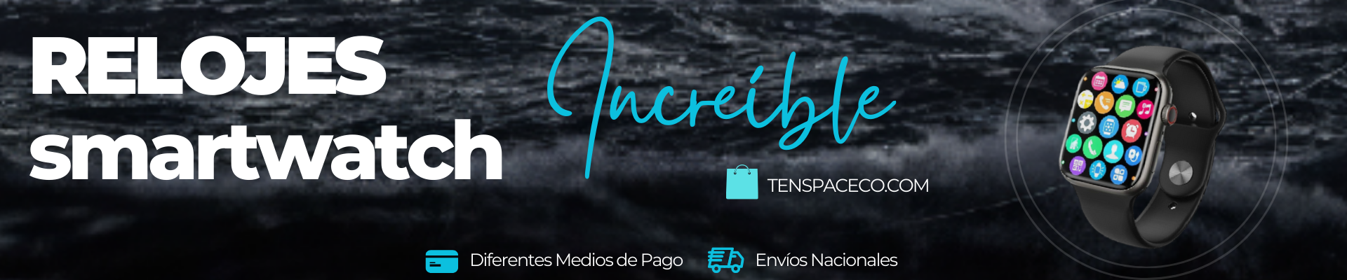 Banner de relojes inteligentes Ten Space