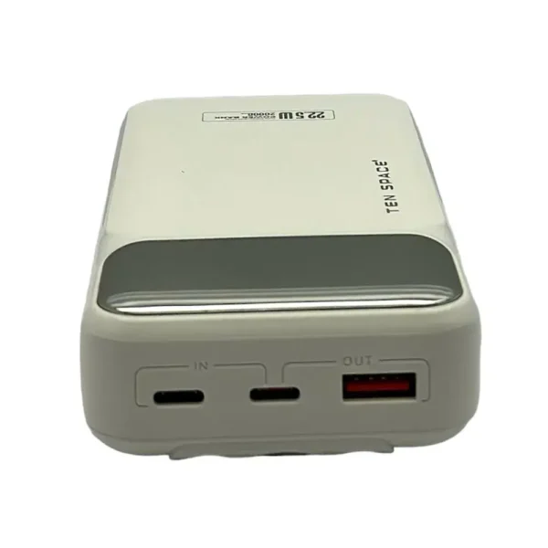 Power Bank de 20000 mAh con cables V8 Tipo C y iPhone incorporados – (TS-PB122) - Ten Space