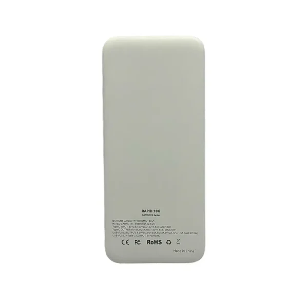 Power Bank 10.000 mAh Dual USB y Tipo C Carga Rápida 22.5W - (RAPID 10k) - Ten Space