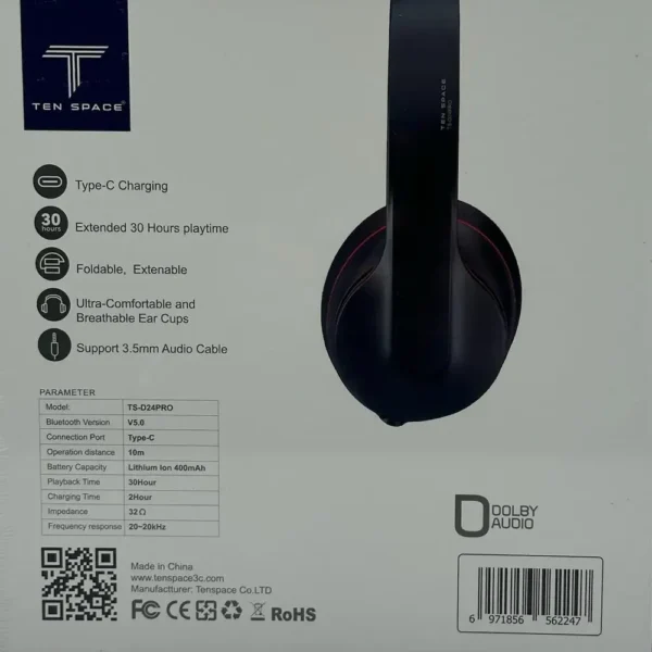 Características Diadema Inalámbrica Bluetooth Sonido Estéreo Plegable - (TS-D24PRO)