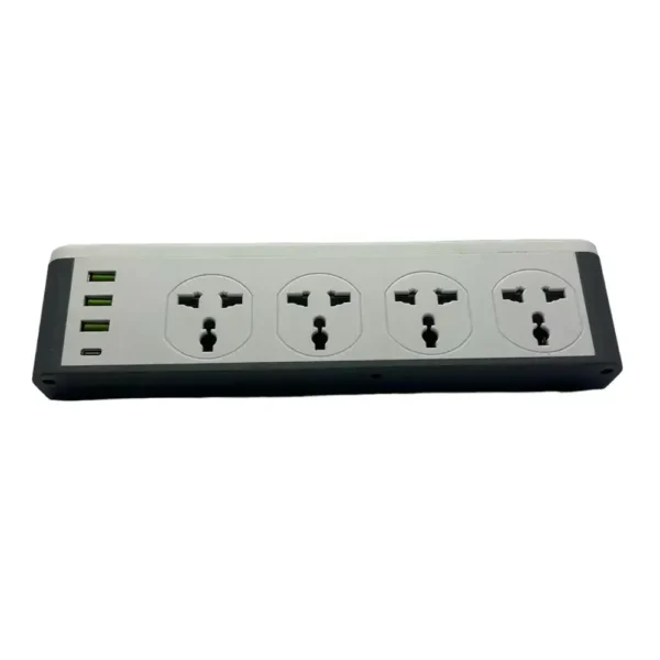 Ten Space Multitoma eléctrico 8 Salidas Cubo 3000W + 3 Puertos USB + Puerto Tipo C - (TS-SOCKET22)