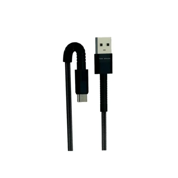 Cable USB a Micro USB V8 Carga Rápida 3A Ten Space - (TS-031 NYLON) - Image 2